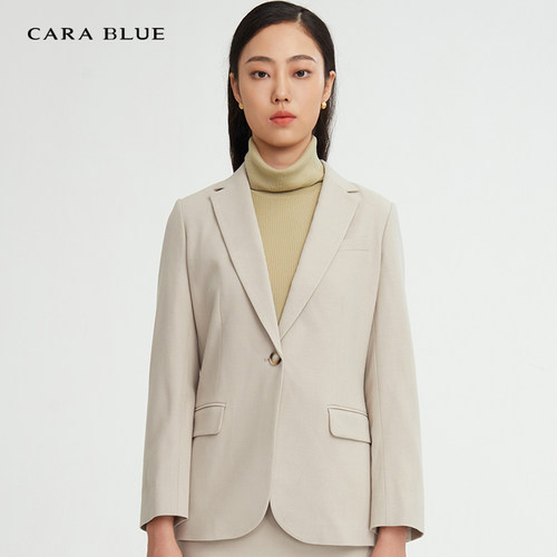 喀啦CARABLUE时尚通勤修身女上衣