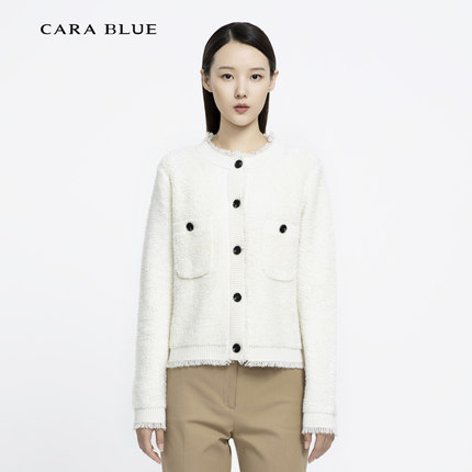 喀啦CARABLUE  气质百搭简约针织开衫 KC233PKC0015