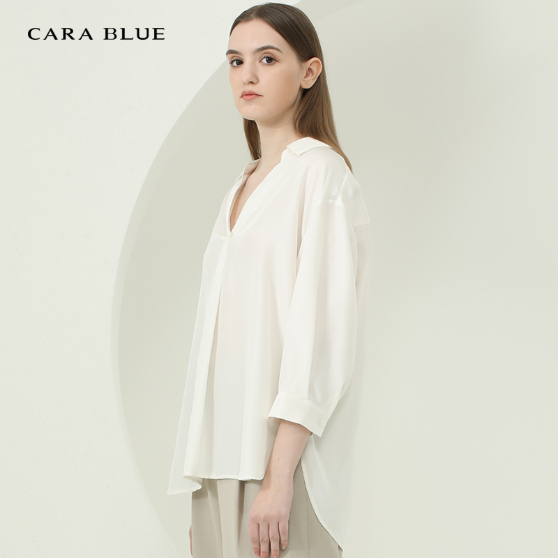cara blue 喀啦 衬衫 气质休闲百搭舒适KB221MWB0012