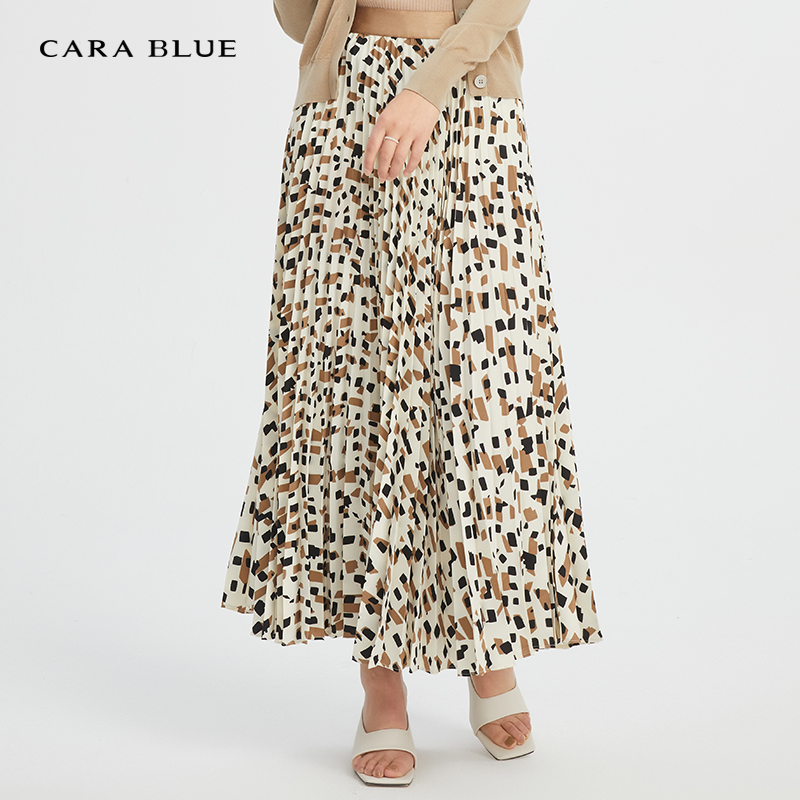 cara blue 喀啦 半身裙 女装时尚优雅碎花KB211MWS0135