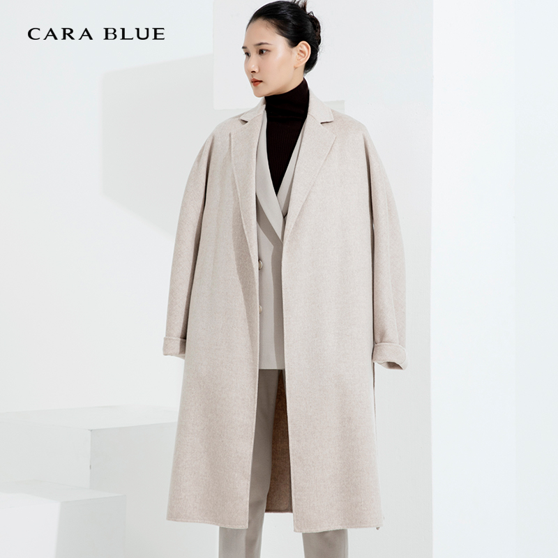carablue中长款外套喀啦