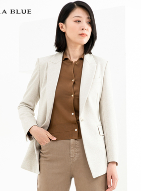 cara blue 喀啦 上衣西服 女装时尚通勤气质百搭KB223MWJ0004