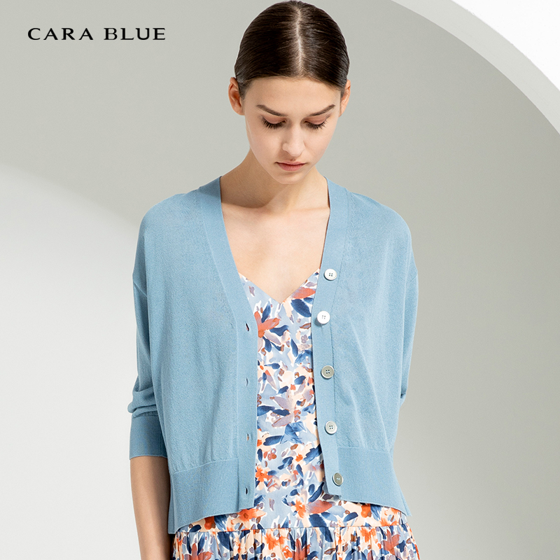 气质修身简约百搭针织开衫