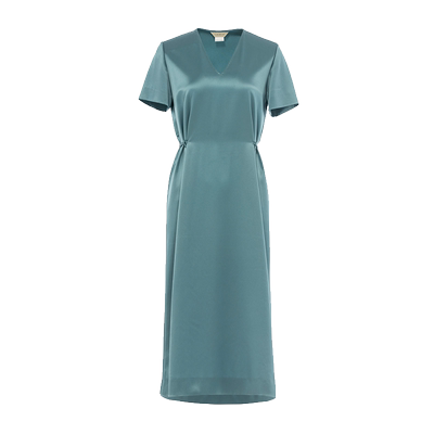 喀啦CARABLUE时尚优雅V领连衣裙