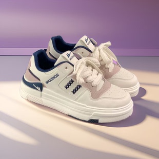 回力女鞋春秋透气2025新款运动鞋子女ins潮百搭厚底小白鞋板鞋女