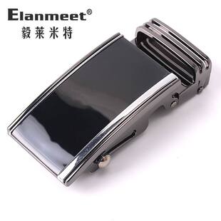 男士合金滚轴扣头滚珠皮带头无孔无齿腰带头3.5cm尾夹固定外穿式