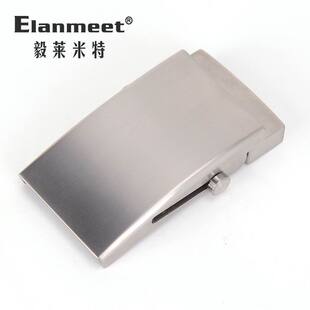 男士皮带扣钛合金滚轴自动扣腰带头无牙无孔外穿式滚轴皮带扣头