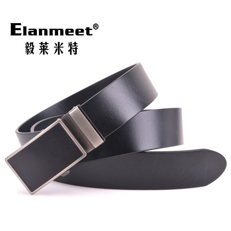 Elanmeet无孔无齿皮带单层牛皮腰带锌合金裤带3.8cm集合在类目 服饰配件/皮带/帽子/围巾, 腰带/皮带/腰链中 - 来自Buy2taobao.com提供专业的淘宝代购服务