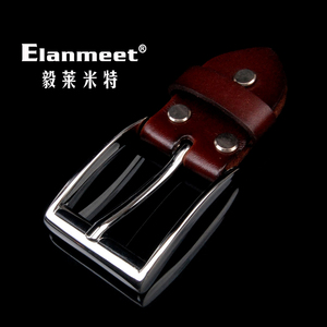 Elanmeet男士皮带扣头腰带扣头锌合金针扣宽3.8cm皮带扣
