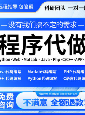 python代编程序机器深度学习代做C#C++C语言php代码定制程序java
