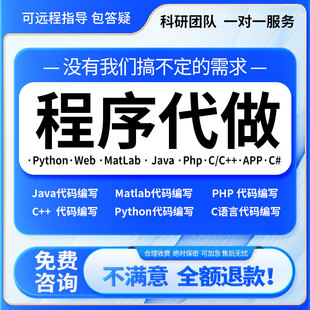 python代编程序机器深度学习代做C#C++C语言php代码定制程序java