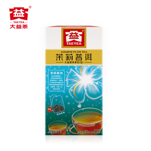 【百亿补贴】大益普洱茶 茉莉普洱生茶1.6g*25袋泡 新旧两款可选