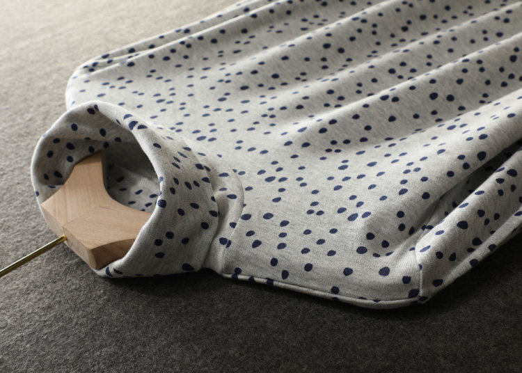 小众设计 复古全棉灰波点高领长袖T恤女春秋大码打底衫内搭上衣,女装/女士精品,T恤,淘宝优惠券,粉丝福利购,淘宝优惠卷