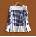 White Positioning Sapphire Blue Strip