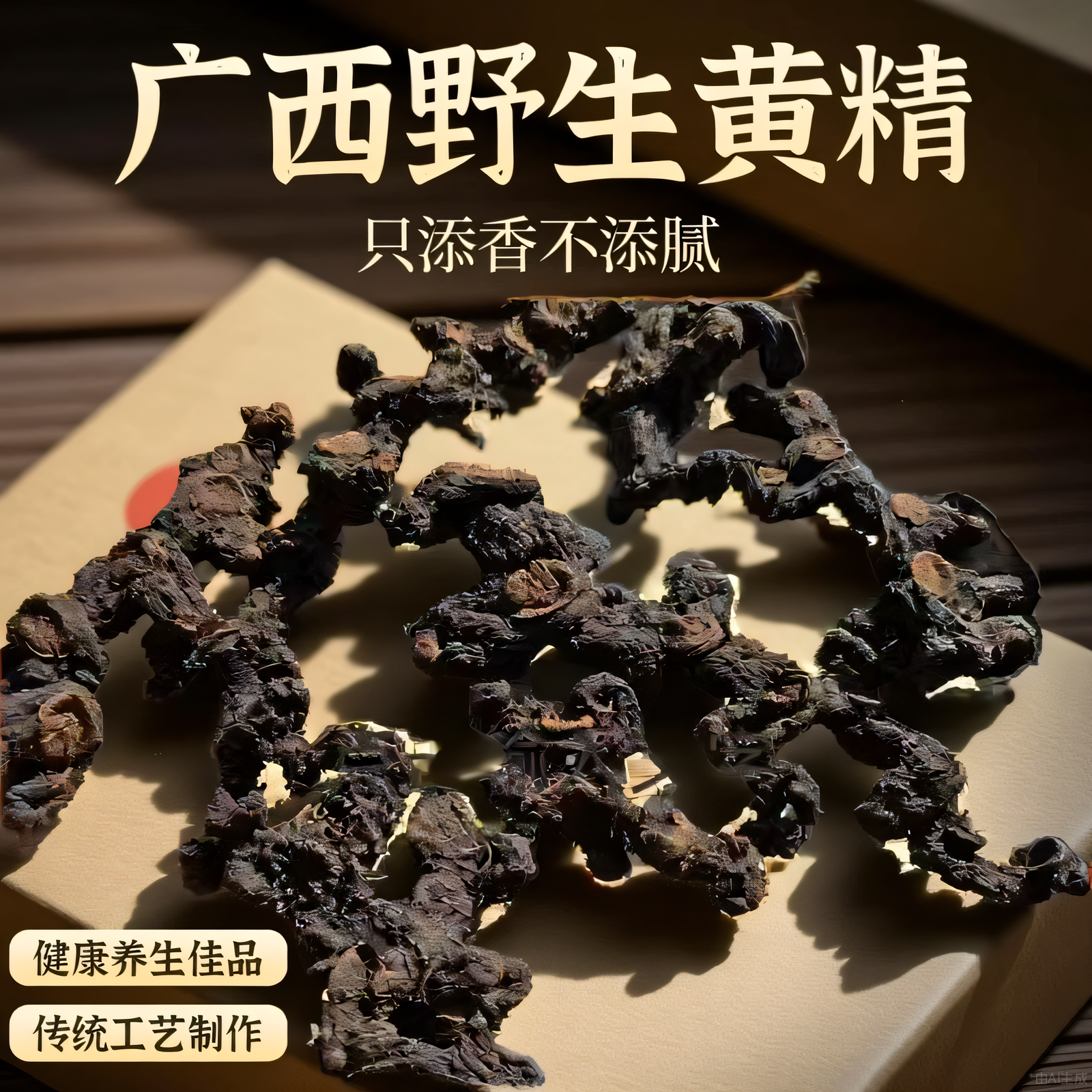 九蒸九制广西野生黄精古法工艺原生态九蒸九晒即食干品正品保障