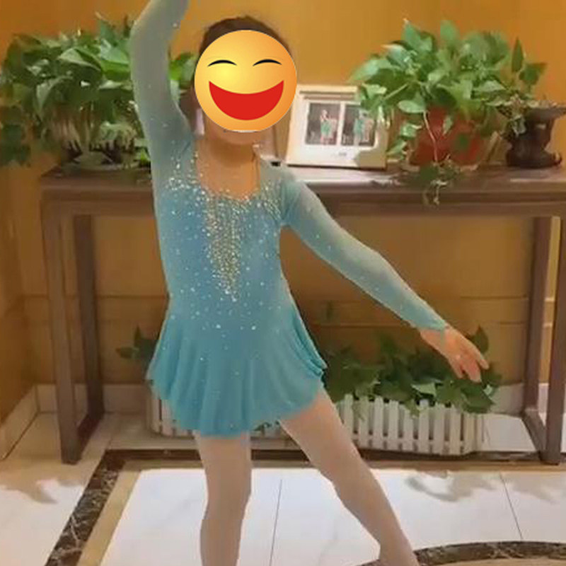 儿童艺术体操花样滑冰表演服演出服溜冰训练韵律舞台服比赛考级