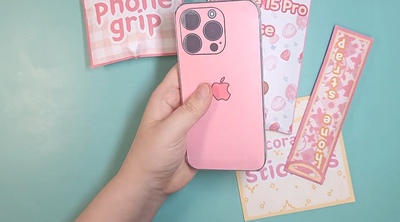 裁剪版iPhone15手机联名盲袋手工制作儿童DIY自制玩具益智材料