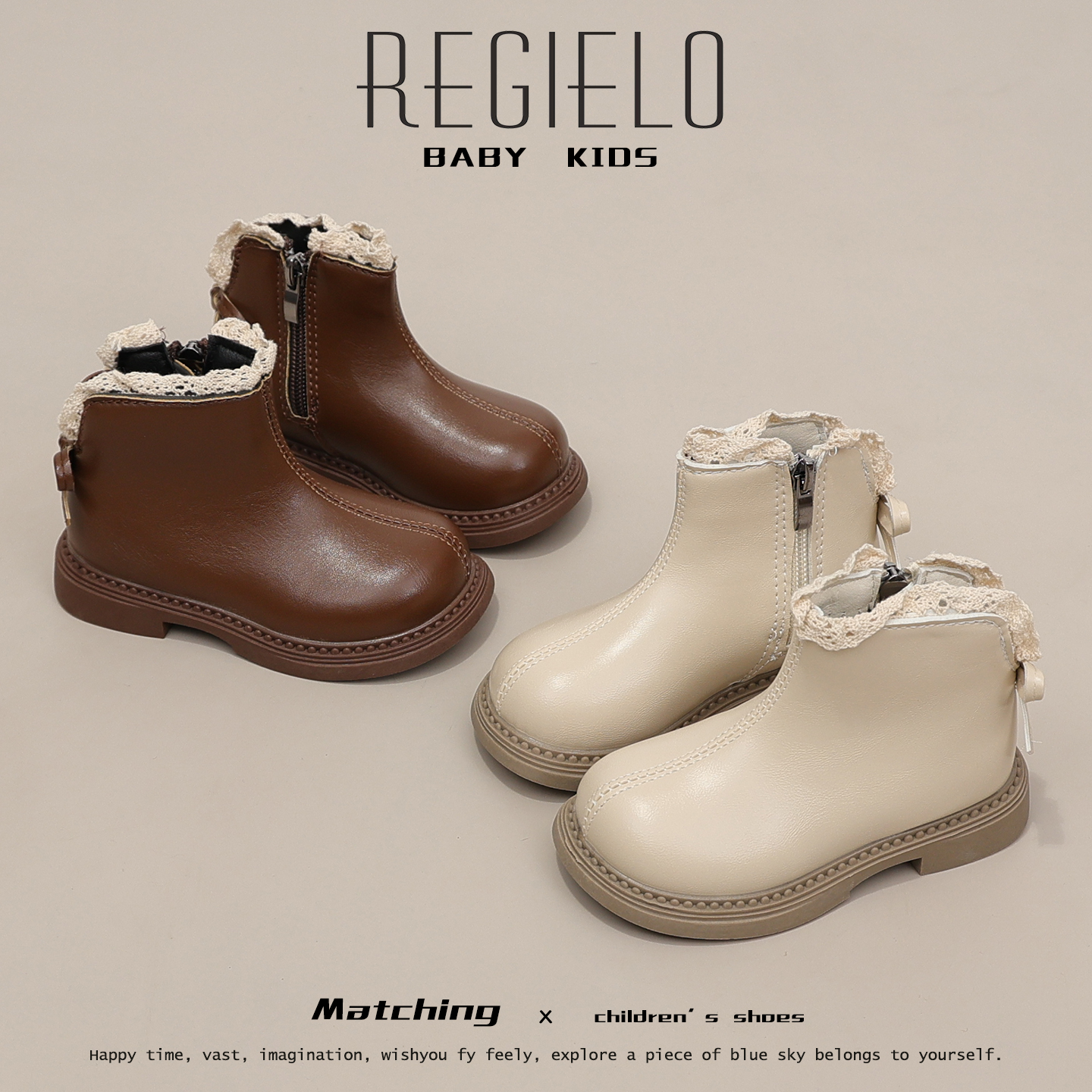 冬季女童二棉公主马丁靴