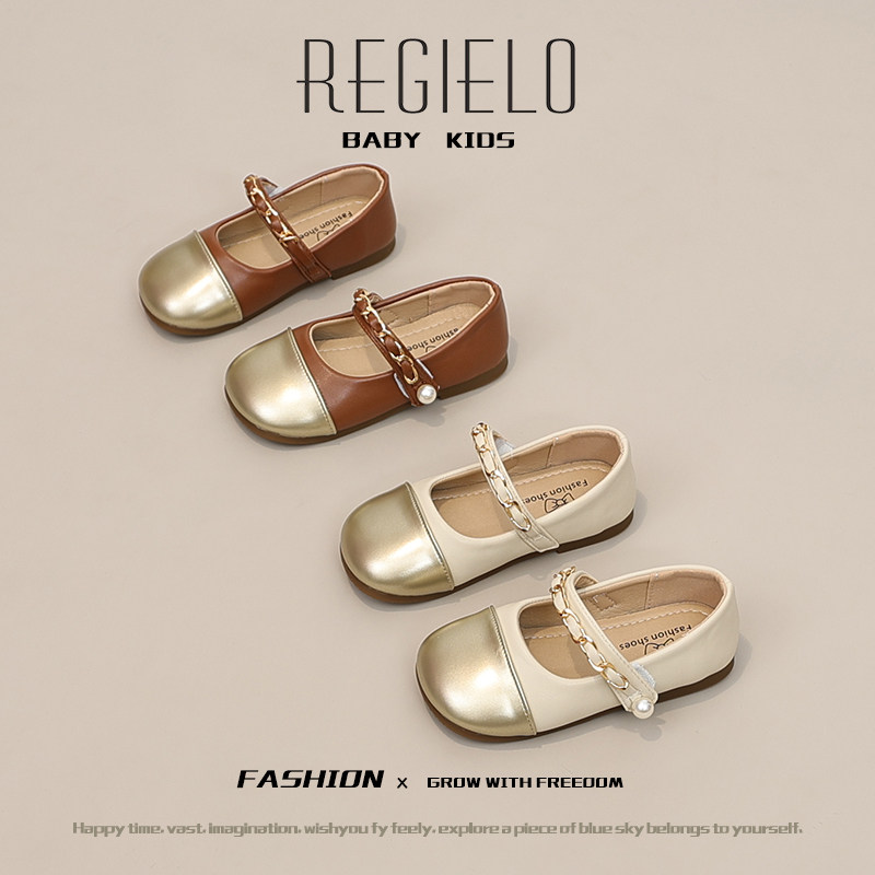 女童皮鞋2023春秋新款儿童鞋子小女孩公主鞋软底豆豆鞋单鞋洋气潮,童鞋/婴儿鞋/亲子鞋,皮鞋,淘宝优惠券,粉丝福利购,淘宝优惠卷