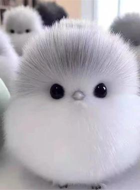 小鸟毛绒玩偶小肥啾玩具生日礼物可爱公仔背包钥匙扣女生书包挂件