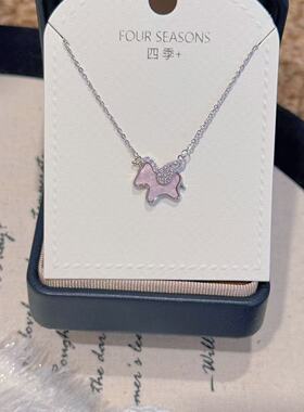 新年小马项链轻奢小众时尚高级感百搭精致马年饰品锁骨链小马项链