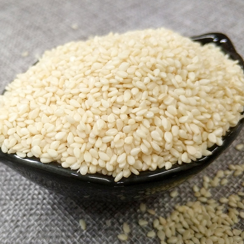 脱皮生白芝麻农家散装新粮特产500g 非白芝麻仁粉油生即食黑芝麻 - 封面