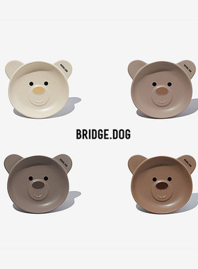 bridgedog BEAR DISH系列狗碗猫碗食碗水碗宠物食具陶瓷饭碗猫咪