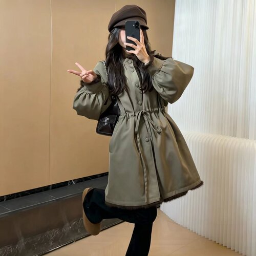 冬季韩版中长款女显瘦派克服