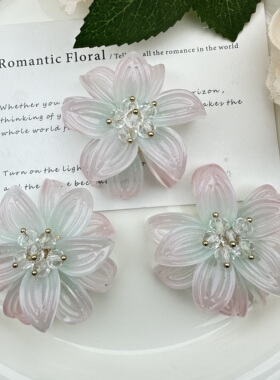 热销双层花朵DIY饰品配件