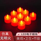 新型电子红腊烛灯led创意生日派对婚庆新年小仿真酥油灯佛灯供灯