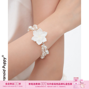 现货·《栀》白色花朵珍珠手链女气质多层简约设计小众新中式手饰