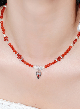 一条为过年准备的闪亮爱心项链~