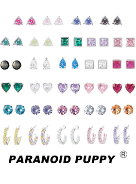 新增5A级锆！纯银睡觉不用摘耳钉女日常小巧百搭耳饰精致ins耳环