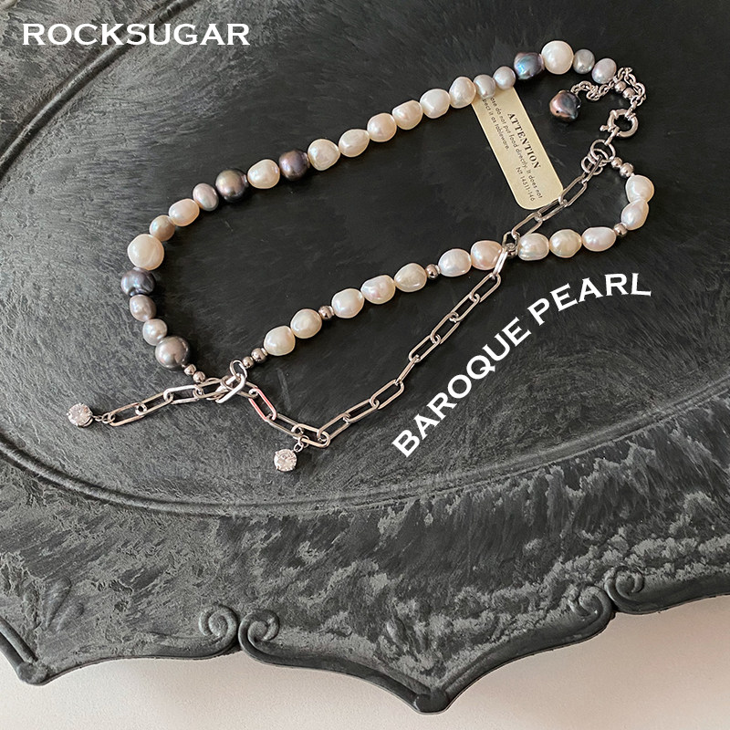 CHOKER天然巴洛克珍珠链条