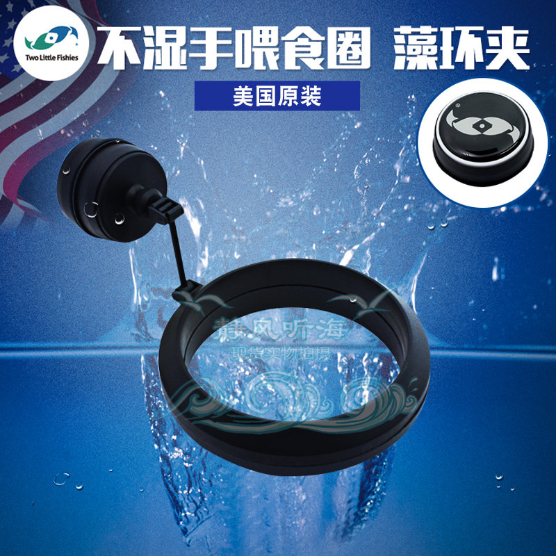 两只小鱼喂食器美国紫菜不湿手