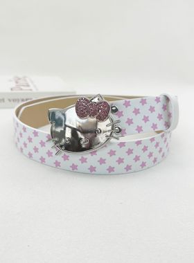 BradyMelivette美式复古星星kt猫腰带配饰女辣妹风y2k百搭牛仔裤