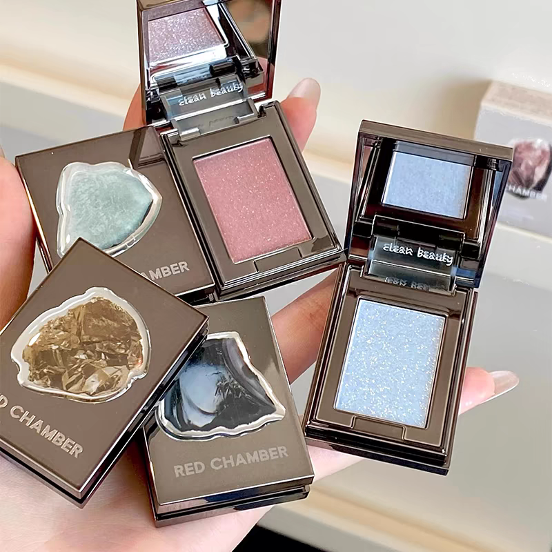 RED CHAMBER朱栈春树RC眼影音更多用粉水晶粉单色眼影爆闪多用膏