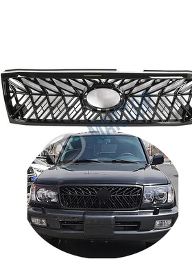 适用于98-07年款丰田兰德酷路泽FJ100LC100中网TRD中网GR中网带灯