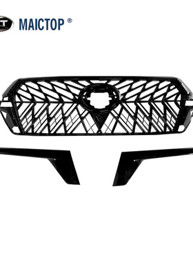 适用于2016兰德酷路泽陆地巡洋舰格栅改装件TRD中网高光黑