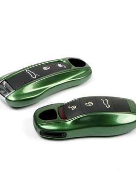 原厂漆曼巴绿色适用保时捷钥匙壳卡宴macan 911 帕拉梅拉718/tayc