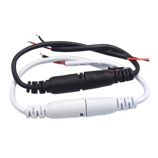 DC公母头插头线电源线 监控转接线连接线 面板带扣型接头线 铜芯