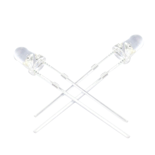 Risym 3MM白发蓝光LED灯 兰光3mm发光二极管LED蓝色 F3高亮 50只