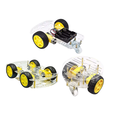 2wd壁障智能机器人测速码盘套件