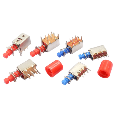 直键按键开关双排六脚自锁电源