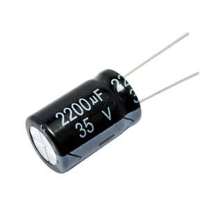 电解电容 35V 2200uF 16*25MM 105度 直插 铝电解电容器 (2个)