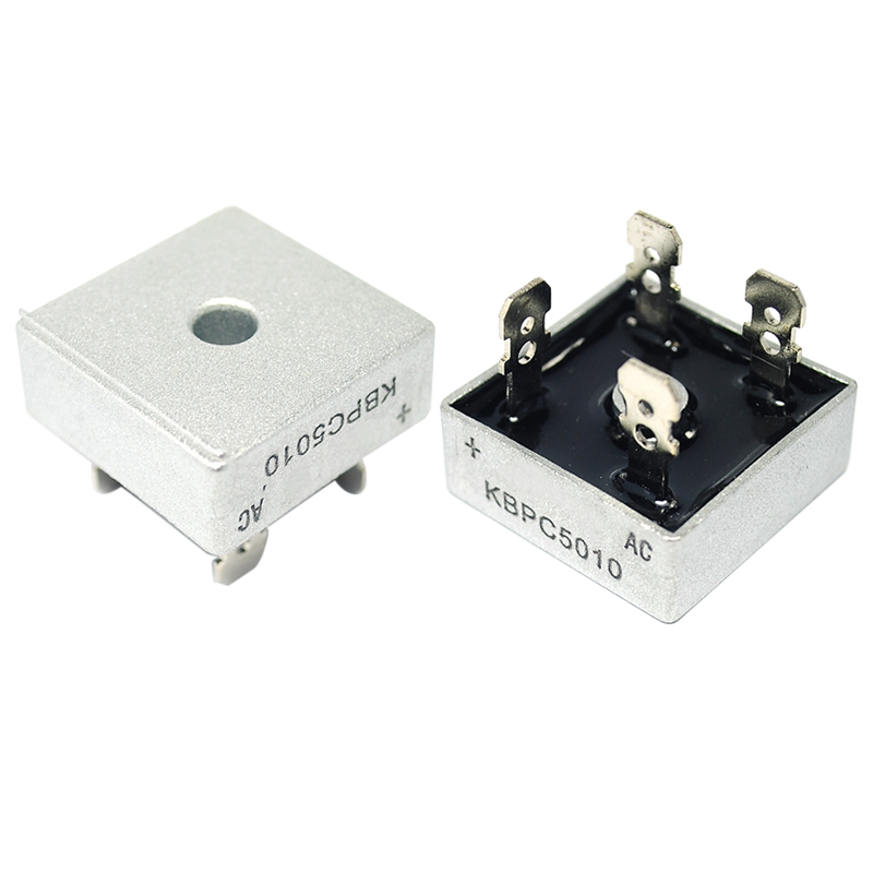 KBPC5010 整流桥桥堆 50A1000V 5010方桥单相正方形扁脚 整流器