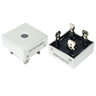 KBPC5010 整流桥桥堆 50A1000V 5010方桥单相正方形扁脚 整流器