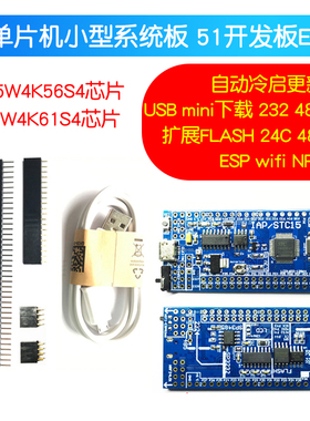 STC15W4K56S4 IAP15W4K61S4 STC单片机小系统板51开发板ESP物联网