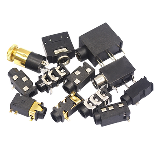 耳机插座3.5MM音频视频母座插座3.5立体声双声道313D 3F07 PJ-392