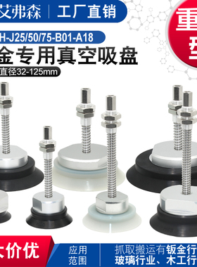 AFS重载型吸盘金具ZPT-H32/40/50/63/80/100/125-J25-A18缓冲支架